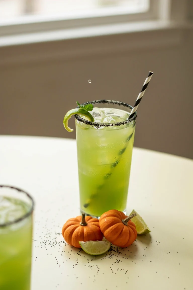 Frankenstein’s Elixir: A Vivid Green Cocktail for Mad Scientists