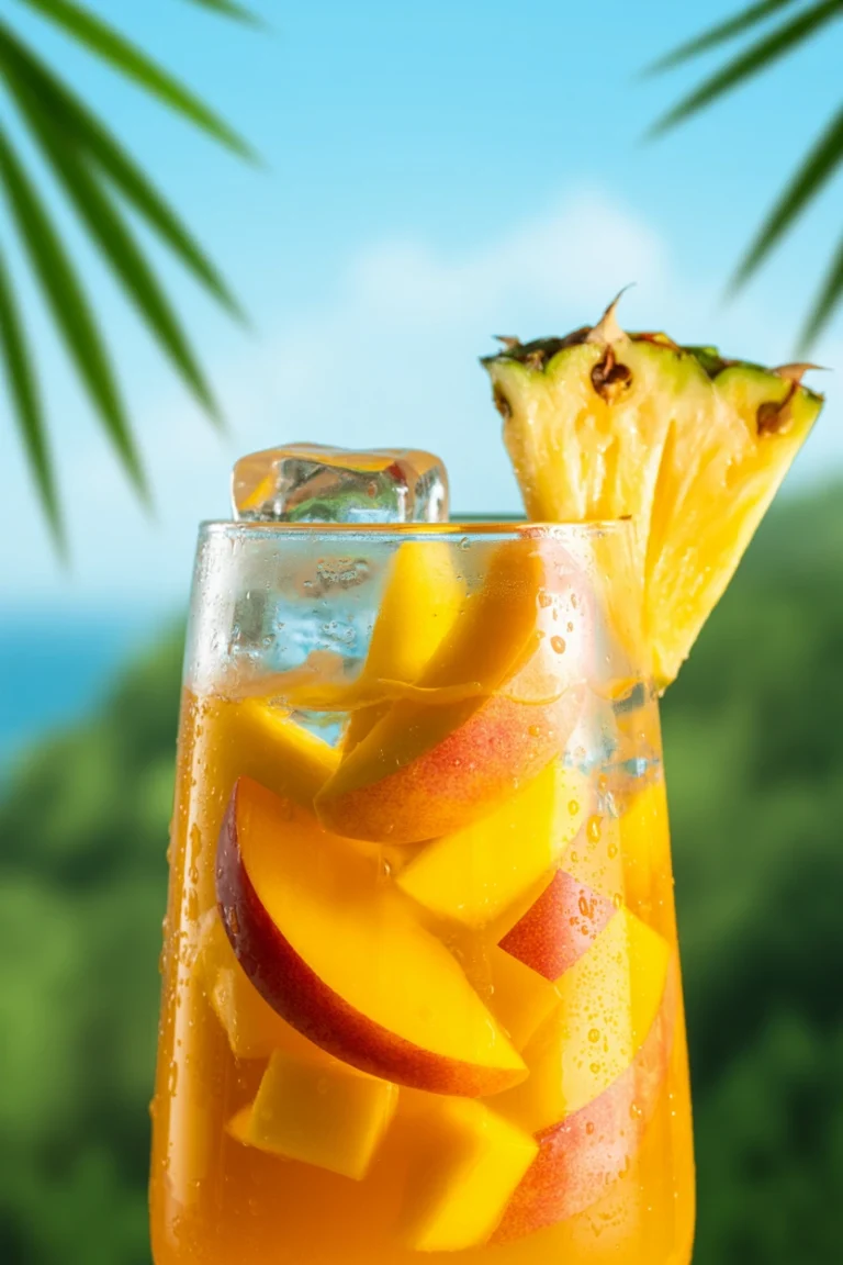 Peach Mango Cooler Mocktail: The Fruity Sipper Your Summer Table Needs