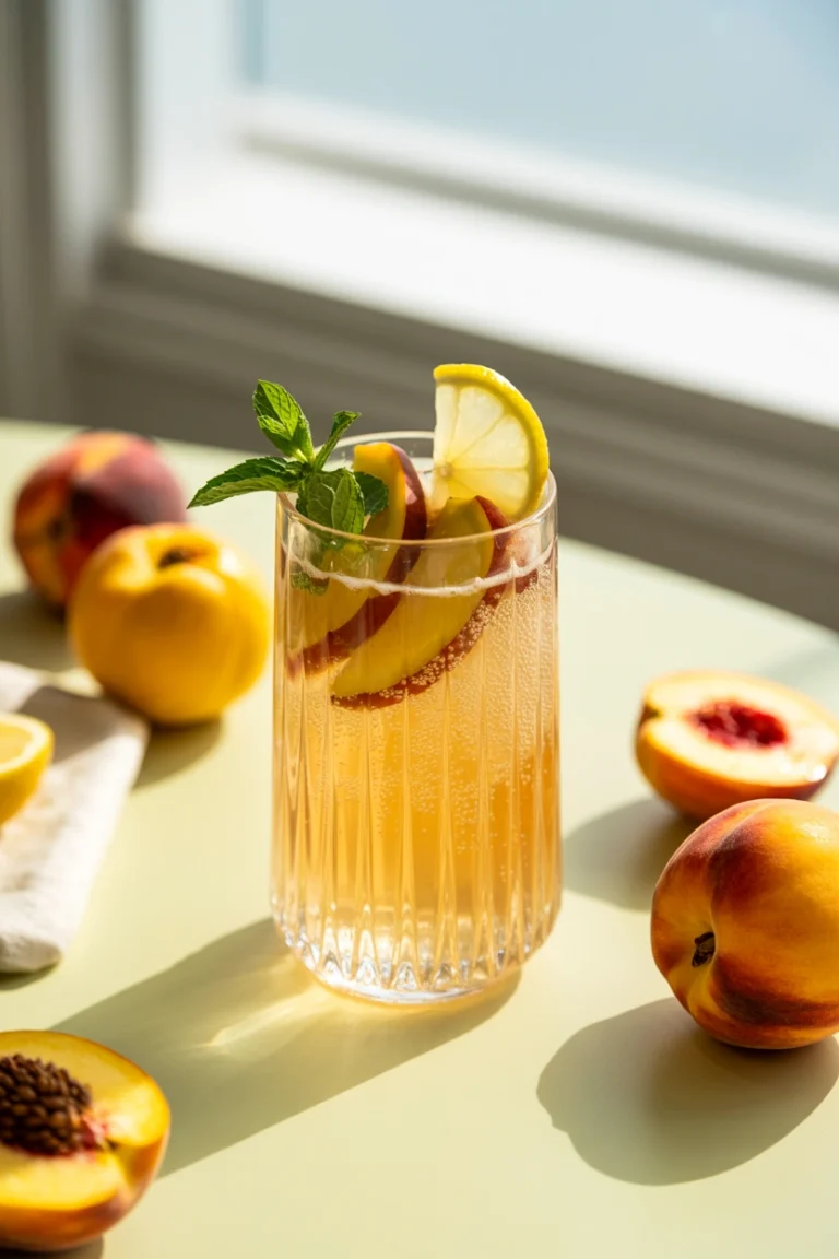 Sparkling Peach Lemonade: The Bubbly Summer Cocktail Everyone Will Ask For
