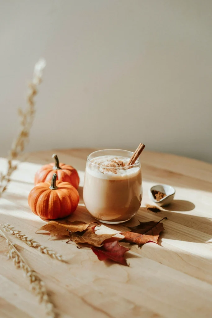 Pumpkin Patch Cocktail dusted with cinnamon