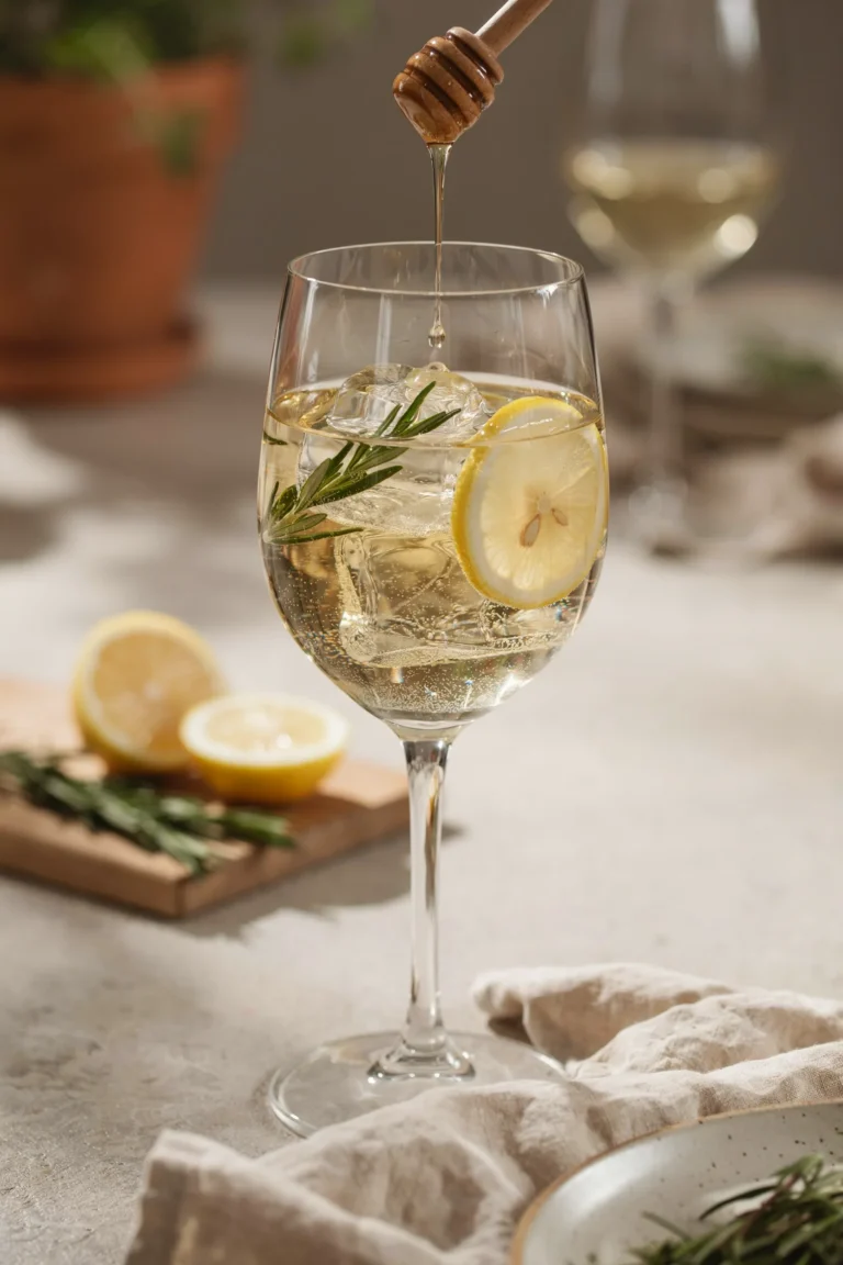 White Wine Spritzer with Rosemary