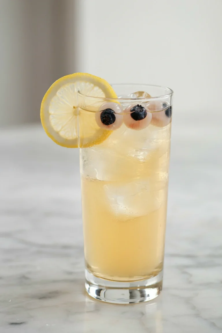 Eyeball Lemonade: A Tart Halloween Mocktail With Watching Lychee Eyeballs